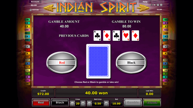 Бонусная игра Indian Spirit 5