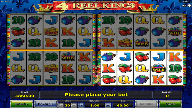 Игровой интерфейс 4 Reel Kings 1