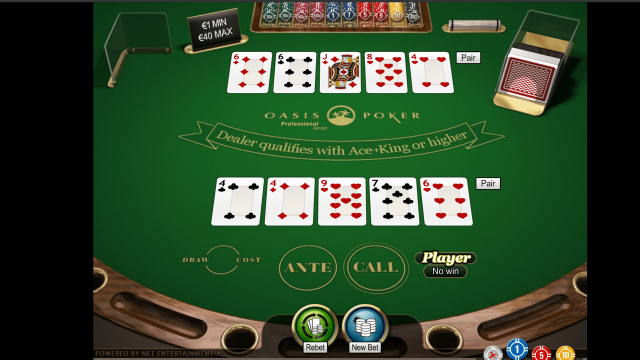 Бонусная игра Oasis Poker Professional Series 9