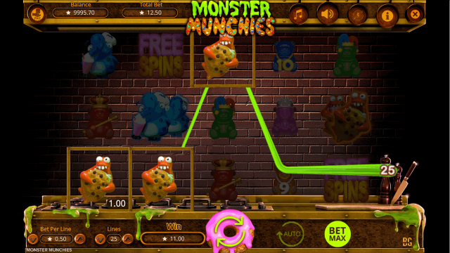Игровой интерфейс Monster Munchies 3