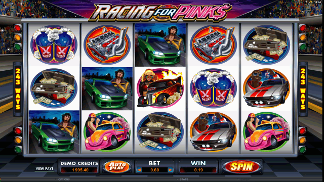 Бонусная игра Racing For Pinks 3