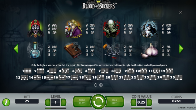 Игровой интерфейс Blood Suckers 2