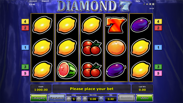 Игровой интерфейс Diamond 7 1